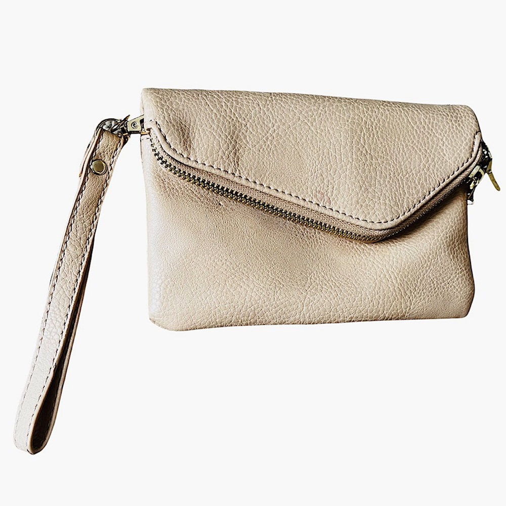 Urban Expressions Wristlet Crossbody Nude Colored
